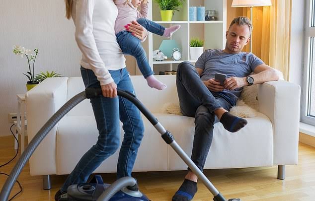 Husband not helping wife around the house